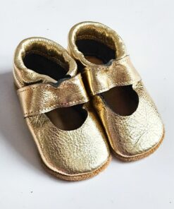 Krabbelschuhe Sandale gold